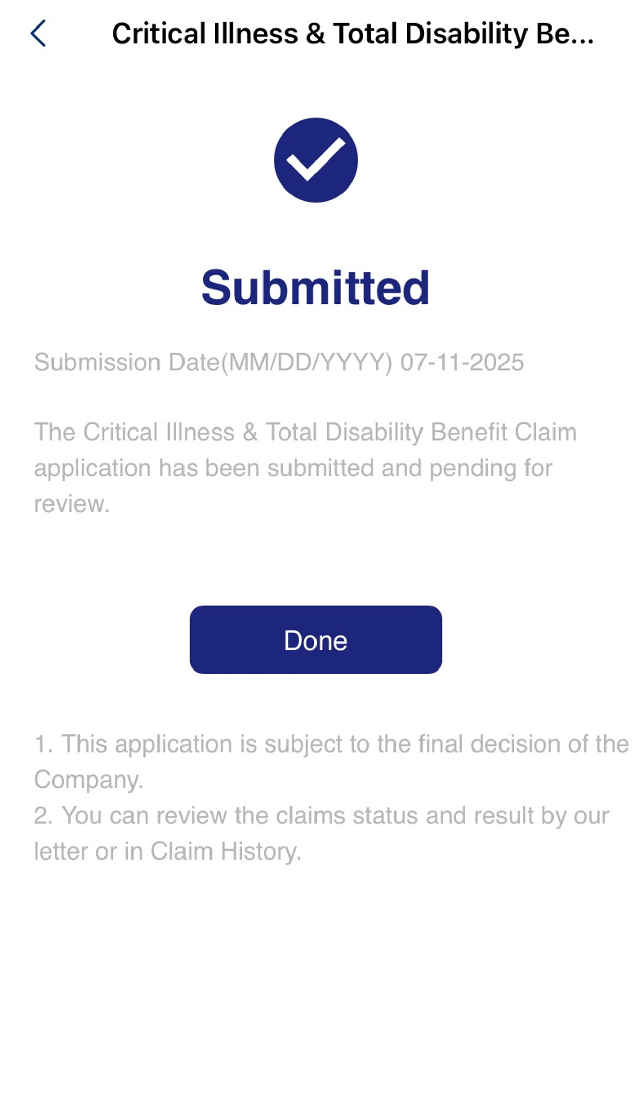 Submit Your Claim